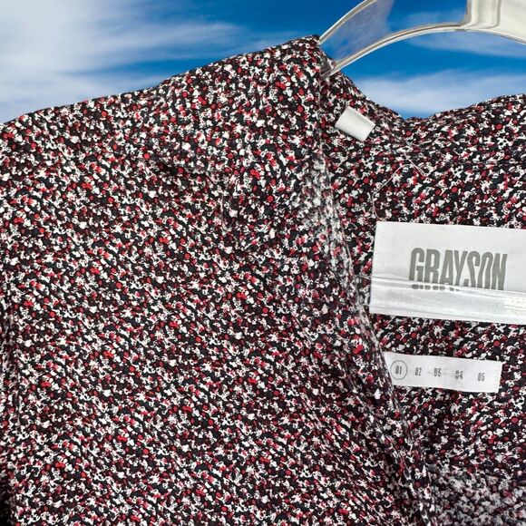 GRAYSON Womens Size 1/XS Top Button Up Floral Long Sleeve Frank and Eileen - Picture 3 of 5